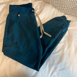 FIGS Caribbean blue Zamora joggers size M